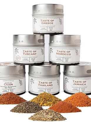 Натуральные приправы премиум-класса gustus vitae gourmet world 6шт