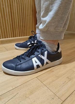 A|x armani exchange шкіряні кросівки