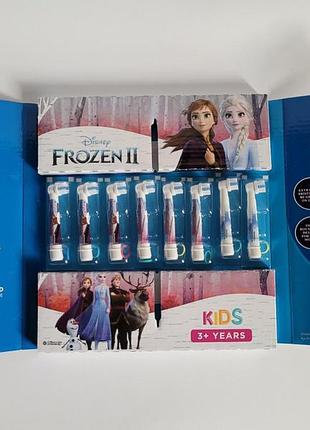 Сменные насадки для детской зубной щетки oral-b kids frozen ii от 3 лет 8 шт.
