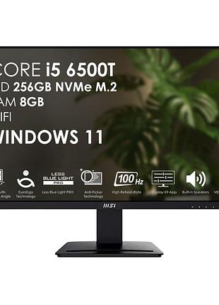 Моноблок 27" мини пк hp/msi elitedesk 800 g3 s115 core i5-6500t/ ddr4 8gb/ ssd256gb m.2/ wi-fi black 1шт