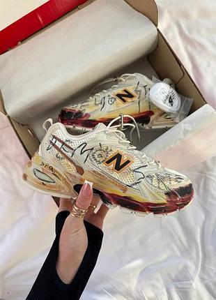 New balance 530 custom beige red