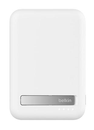 Акумулятор портативний літій-іонний power bank belkin bpd008btwh 10000ма·год, 15вт, magsafe qi2, білий