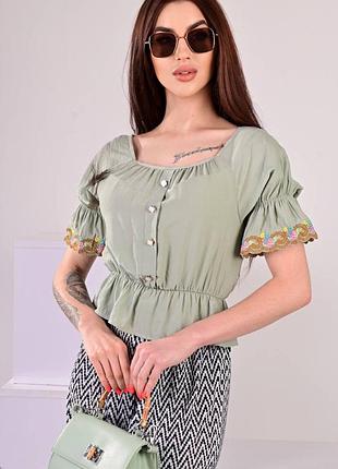 Кофтинка блузка з коротким рукавом р. s