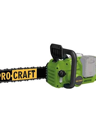 Аккумуляторная цепная пила procraft pca42/2 (2 акб 4аг + зу 20/2)