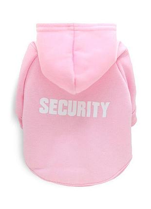 Худи для собак pet style "security" розовый xl