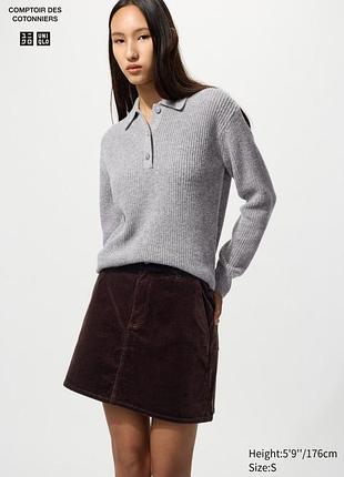 Жіноча вельветова мініспідниця uniqlo