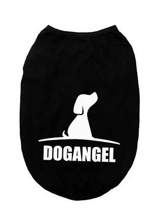 Майка для собак pet style "dog angel" чорна 2xl
