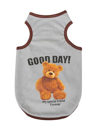 Майка для собак pet style "good day" сіра xl