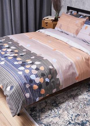 Комплект постельного белья moon&star микросатин premium autumn glow евро 200х220 наволочки 2х70х70