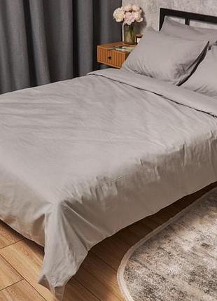 Комплект постельного белья moon&star king size 220x240 наволочки 2х70х70 gray бязь gold люкс