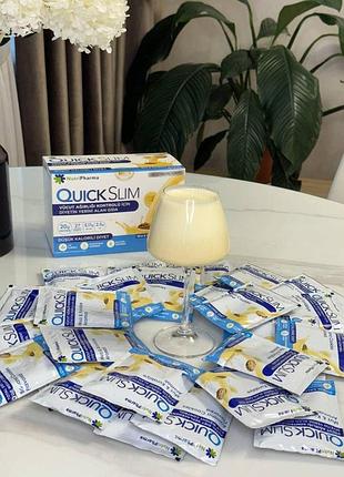Коктейль quick slim "банан с печеньем", 30 саше по 23 г