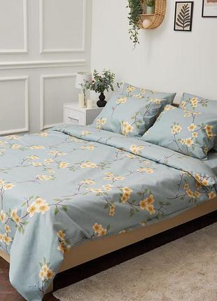 Комплект постельного белья moon&star полуторный 143х210 наволочки 4х50х70 spring flower микросатин premium