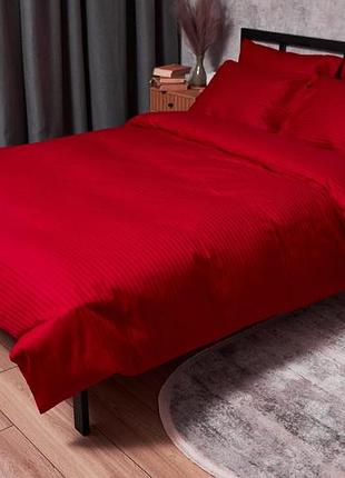 Підковдра moon&star satin stripe stripe red євро 200 x 220 см