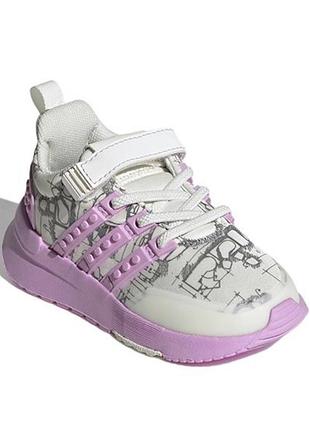 Продам дитячі кросівки 31 розмір lego x adidas racer tr i off white bliss lilac дитячі кросівки core-black gw1873