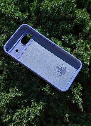 Google pixel 8a | противоударный чехол с логотипом | soft touch | сиреневый 2