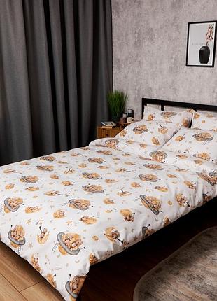 Комплект постельного белья moon&star бязь gold люкс teddy dreams king size 220x240 наволочки 2х70х70