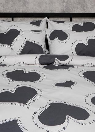 Набор наволочек moon&star бязь gold люкс grey love 50х70 2 шт