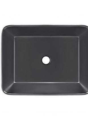 Раковина-чаша qtap tern 475х370х140 matt black qt172074mbmbn