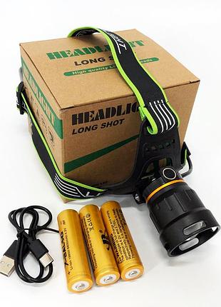 Фонарь налобный для строительных работ bailong bl-a13-3-p360, мощный налобный фонарь для рыбалки lf-58 top shop ua_