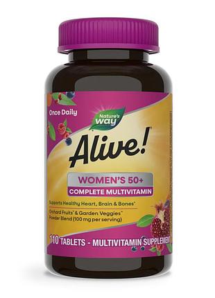 Полный мультивитамин для женщин 50+ women's 50+ complete multivitamin - 110 tabs для женщин старше 50 лет