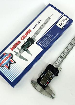 Строительный электронный штангенциркуль digital caliper 0-150 мм, штангенциркуль ep-463 для разметки top shop