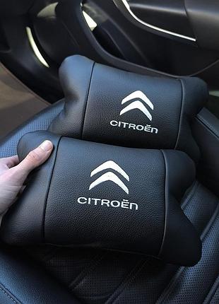 Подушка для водія citroën, подарунок автоаматору, м'яка подушка для подорожей підголівник kq-29 top shop ua_