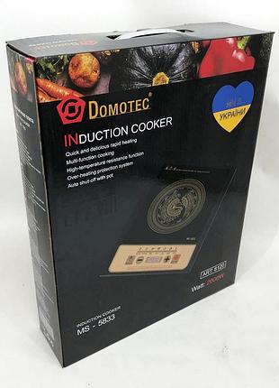 Мощная настольная электроплита domotec ms-5833 2000 вт, плита бытовая, плита tf-983 бытовая переносная top