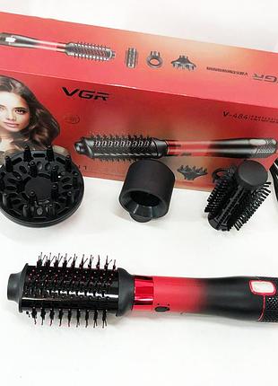 Фен-щетка стайлер vgr v-484 4 в 1. fr-885 цвет: красный top shop ua_