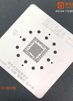 Трафарет bga amaoe mt6795w cpu (0.12mm)