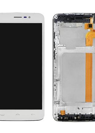 Дисплей + сенсор с рамкой homtom ht27 white - p/n: bl055022-a0