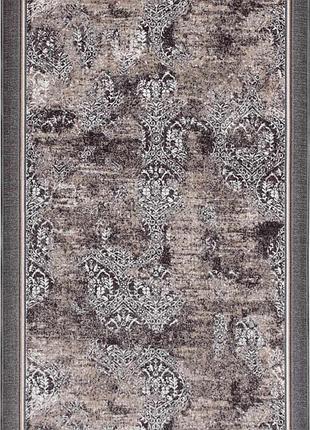 Ковер безворсовый на войлочной основе dakaria print run роял-p11 1.50x2.10 м серый бежевый