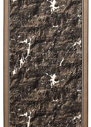 Ковер безворсовый на войлочной основе dakaria print run дарк-p13 1.00x2.90 м черный коричневый