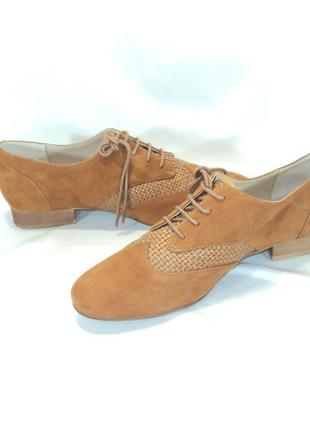 Замшевые комфортные красивые туфли от "mint &amp; berry", р 424 фото