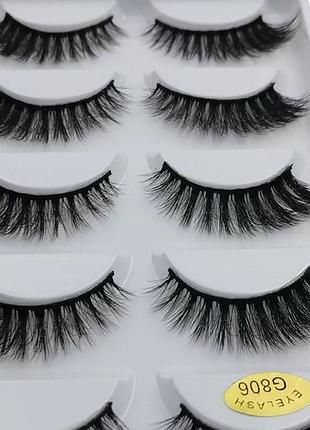 Накладні вії 3d eyelash g806 5пар