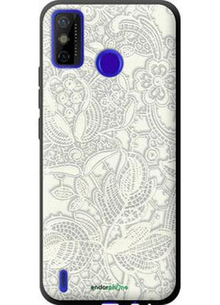 Чохол на tecno spark 6 go ke5 біле мереживо "4383b-2452-2448"