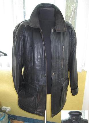 Большая кожаная мужская куртка barisal.  лот 989