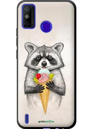 Чехол на tecno spark 6 go ke5 енотик с мороженым "4602b-2452-2448"