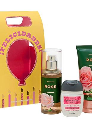 Подарунковий набір bath&body works rose gift set
