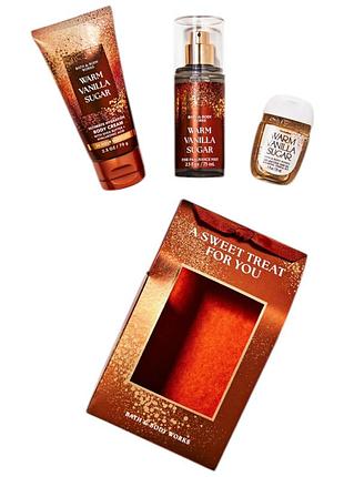 Подарунковий набір bath&body works warm vanilla sugar gift set
