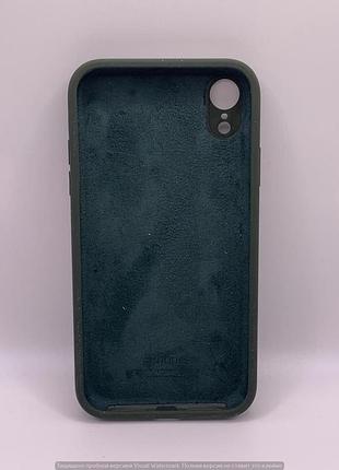 Чохол silicone case square full camera protective (aa) для apple iphone xr (6.1") (зелений / cyprus green) 40233 2