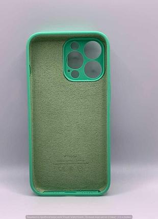 Silicone case slider full camera square side for iphone 13 pro spearmint 2