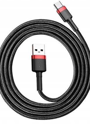 Кабель baseus cafule type-c 3a (1m) (red) 20782 baseus 2