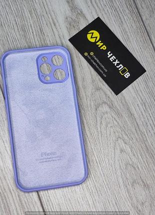 Чохол silicone case full camera protective (aa) для apple iphone 12 pro max (6.7") (бузковий / dasheen) 2