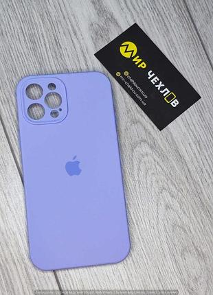 Чохол silicone case full camera protective (aa) для apple iphone 12 pro max (6.7") (бузковий / dasheen) 3