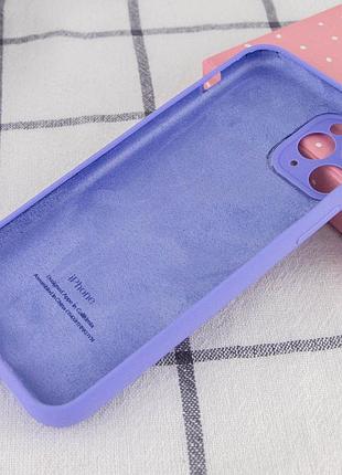 Чохол silicone case full camera protective (aa) для apple iphone 12 pro max (6.7") (бузковий / dasheen) 4