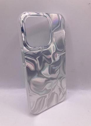 Чехол halographic glow case iphone 14 pro max (silver) 57764 57764 2