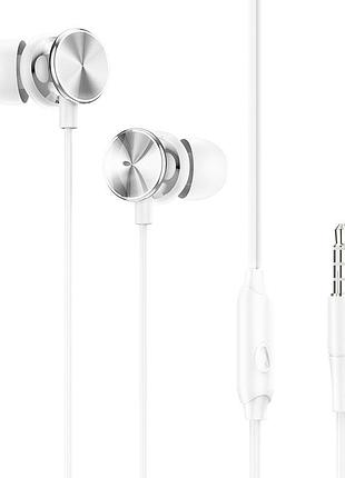 Навушники hoco m96 platinum with microphone (silver) 38147 hoco