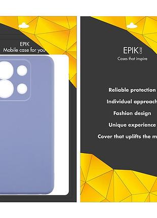 Силіконовий чохол candy full camera для xiaomi redmi note 13 4g (блакитний / mist blue) 71258