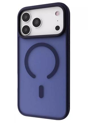 Tpu+pc чохол metal buttons with magsafe для iphone 17 pro (midnight blue) 64345
