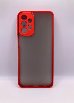 Чохол bumper matte case для samsung a23/m23 4g red/black